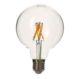Ampoule LED SPHERE 60W E27 lumière chaude coloris jaune 8 x 5 cm