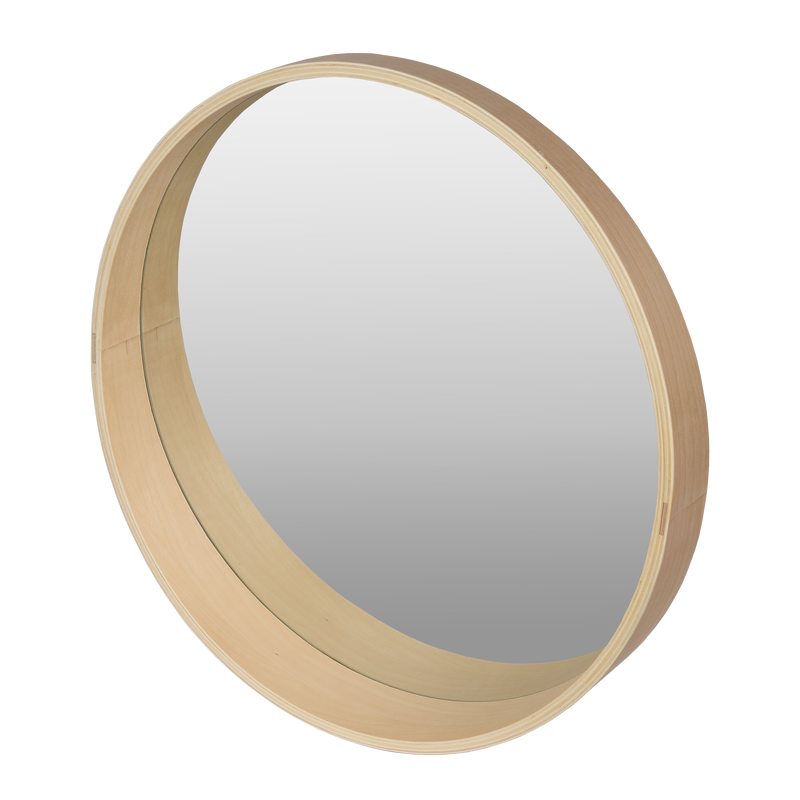 Miroir rond - Miroir adhésif - Sans cadre - Bronze - Diamètre : 50 cm -  Epaisseur : 4