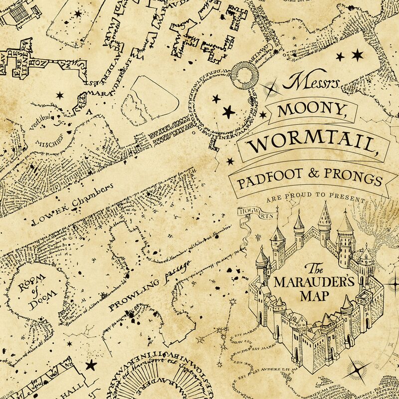 Papier peint The Marauder's Map - Boutique Harry Potter