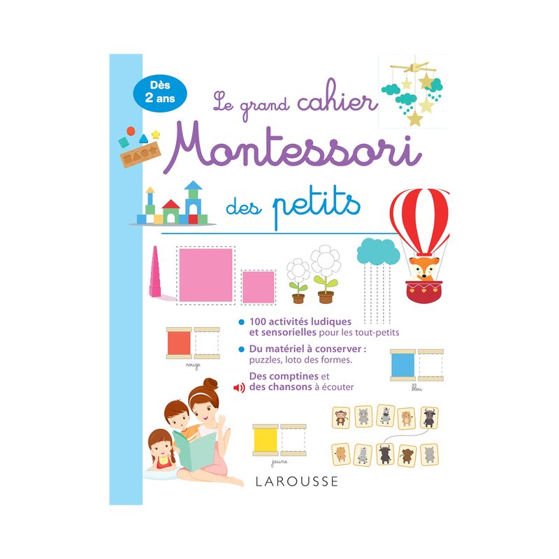 Livre d'activités Montessori pour enfants livre éducatif et