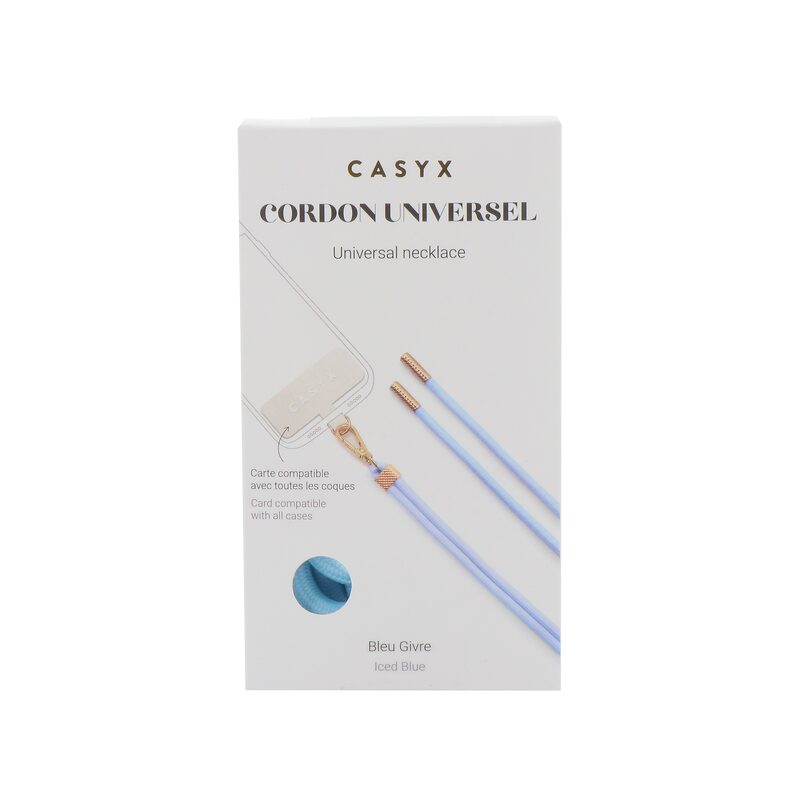 CASYX Support de téléphone CORDON UNIVERSEL PRECIEUX coloris noir