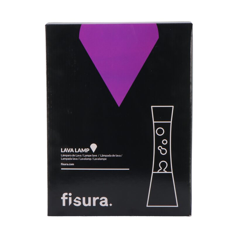 Fisura Lampe à lave LAVA BLACK coloris noir 39,5 x 11 cm