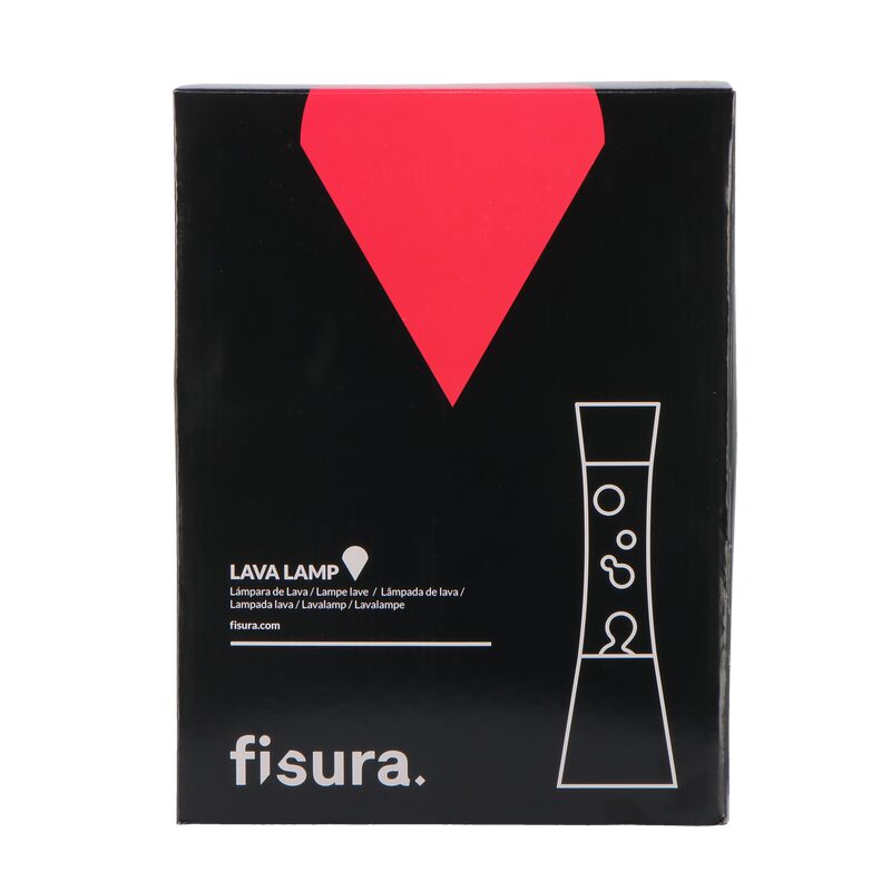 radical timer Justice Fisura Lampe à lave LAVA SILVER coloris argent 39,5 x 11 cm - 4MURS